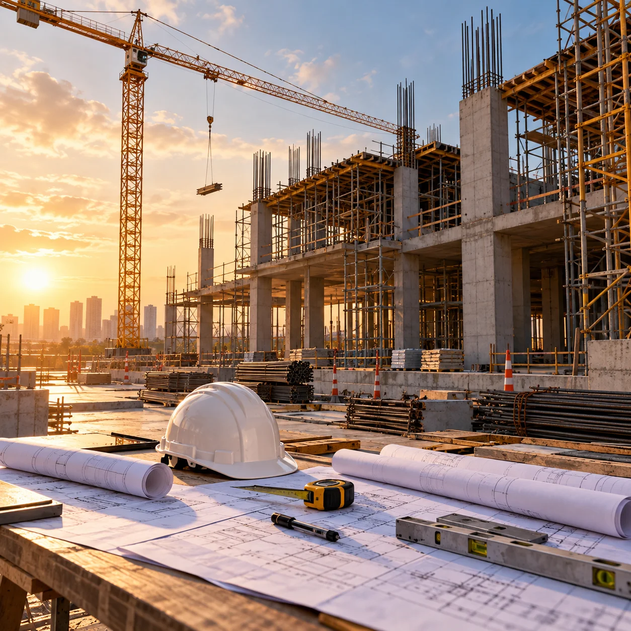 Modern luxury home construction